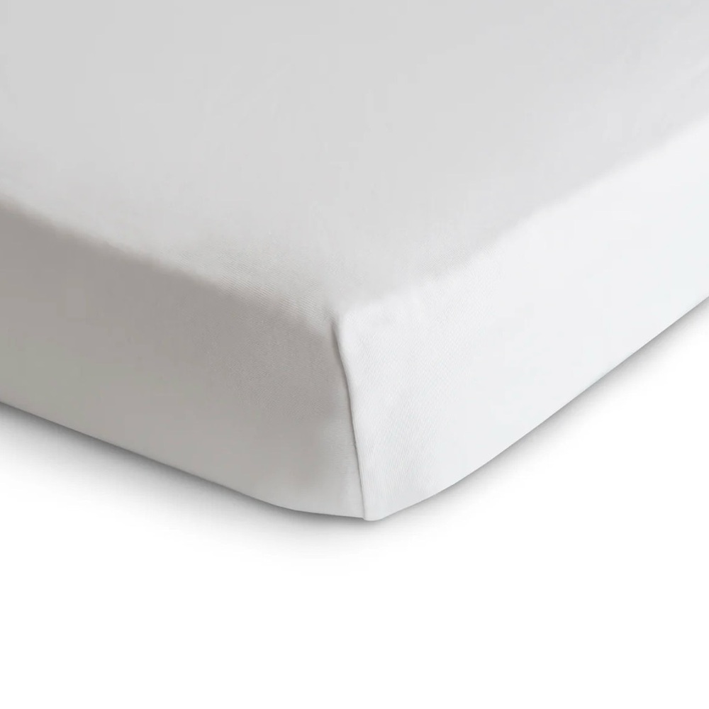 Mushie Organic Cotton Stretchy Mini Crib Sheets - Set of 2